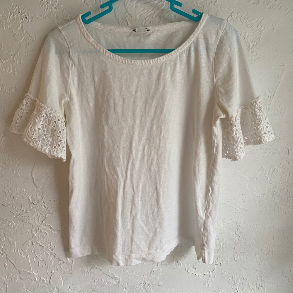 4 for $20 | White Bell Sleeve Shirt from J.Crew